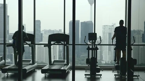 People Exercising in Gym 스톡 동영상 85616969