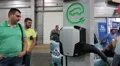 People at exhibition of electric cars HD Footage
