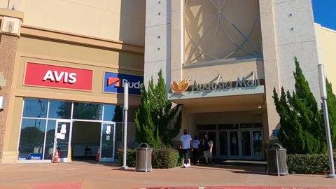 People exiting the Augusta Mall during the covid-19 pandemic Stock Footage 143121106