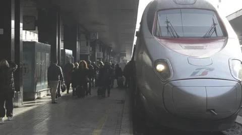 People Exiting Train Stock-Footage 46717330