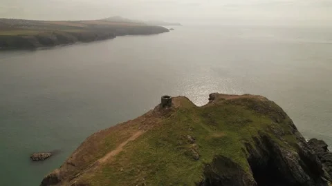 People exploring old structure Stock Footage 171867507