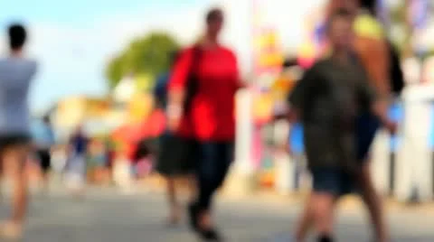 People at the fair 스톡 동영상 12202663