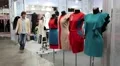 People at fashion show and trade fair HD Footage