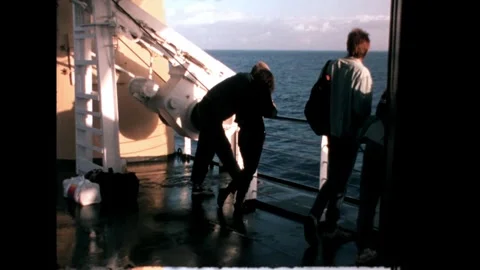 People on Ferry Deck Stock Footage 278167465