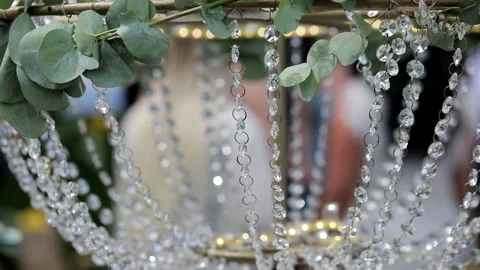 People on festive blurred background Stock Footage 252829706