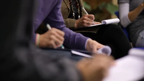 People fill out documents Stock Footage 99791390