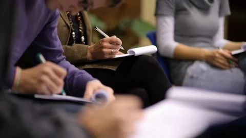 People fill out documents Video stock 99794312