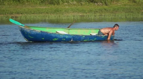 People fish with hands Stock Footage 40327335