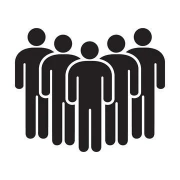 People flat style icon vector. Team work symbol. Group of humans sign For you Stock-Illustration