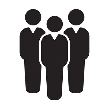 People flat style icon vector. Team work symbol. Group of humans sign For you Illustrazione stock