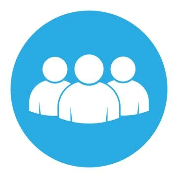 People flat style icon vector. Team work symbol. Group of humans sign For y.. Stockillustratie