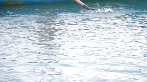 People float on a boat Stock Footage 6802295