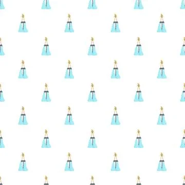 People flyboarding in water seamless pattern design Stock Illustration