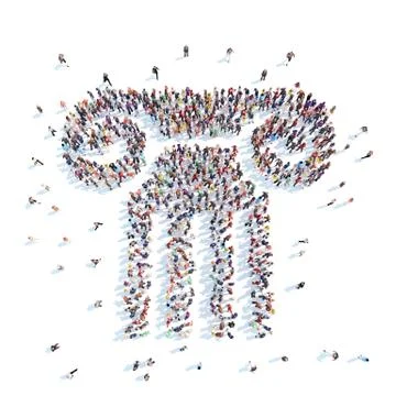 People in the form of ancient columns Illustrazione stock