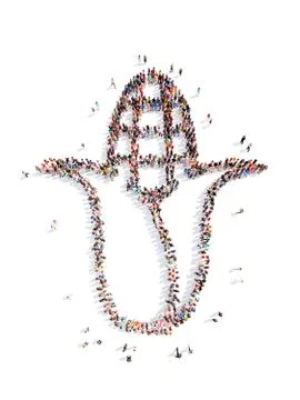 People in the form of corn Stock Illustration