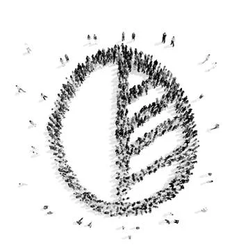 People form  leaf  wood Stock Illustration