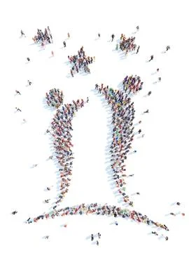People in the form of man. Stock Illustration