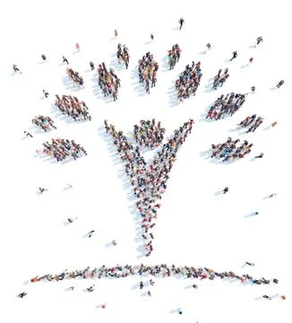 People in the form of man. Stock Illustration