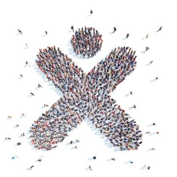 People in the form of man. Stock Illustration