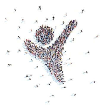 People in the form of man. Stock Illustration