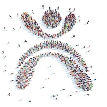 People in the form of mans. Stock Illustration