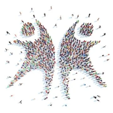 People in the form of mans. Stock Illustration