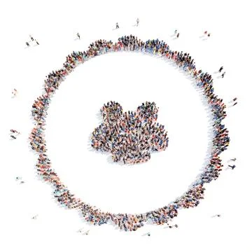 People in the form of men Stock Illustration