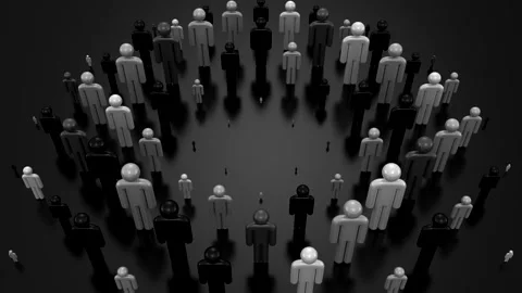 People Form a Wave Vidéo 333780506