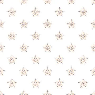 People forming star shape teamwork seamless pattern Stock Illustration