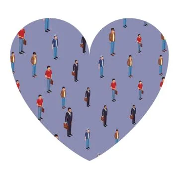 People frame isolated Stock Illustration