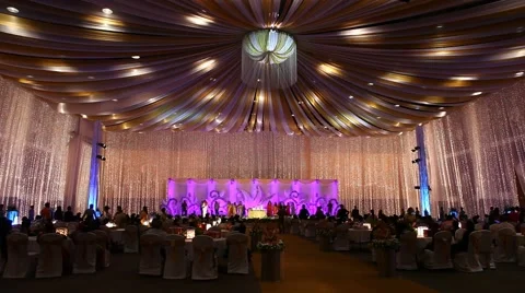 People gathered in Birthday Function Stock Footage 54272449