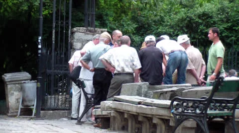 People gathering 스톡 동영상 25042297