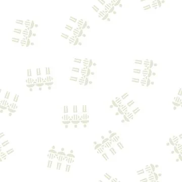 People genetic glyph seamless pattern flat 스톡 일러스트