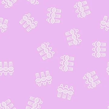 People genetic line seamless pattern flat イラスト素材