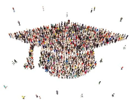 People getting an education Stock Illustration