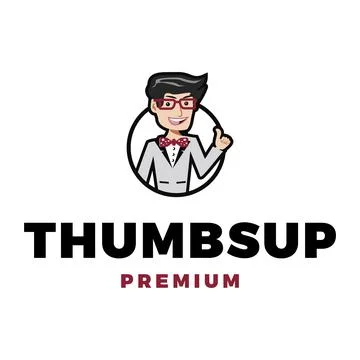 People Give Thumbs Up Icon Vector Logo Template Illustration Design Stock Illustration