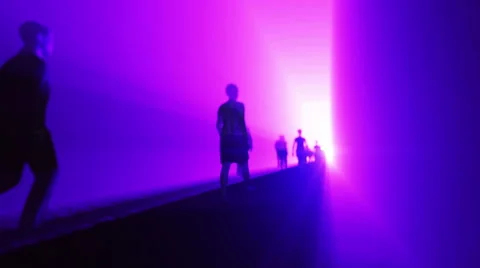 People go to the light Stock Footage 47278091