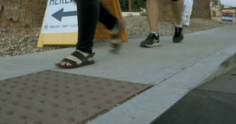 People Going to Vote Stock Footage 142917738