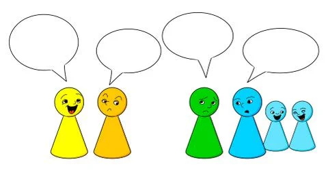 People gossiping Stock Illustration