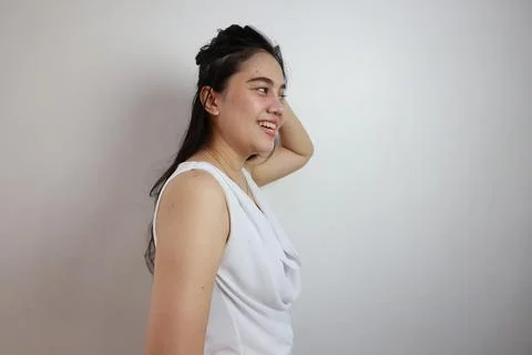 People on gray background 写真素材