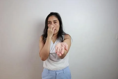 People on gray background Stock Photos