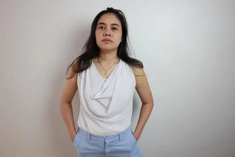 People on gray background 写真素材