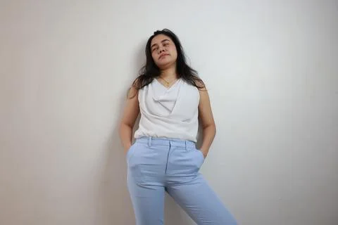 People on gray background Stock Photos