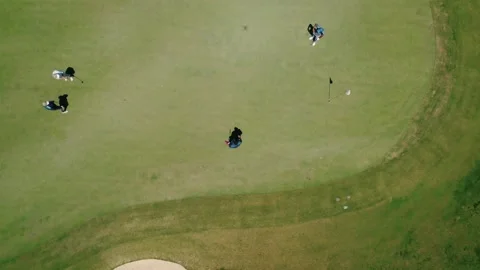 People on the green, golfing 스톡 동영상 232977647