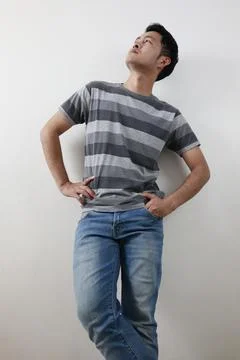 People on grey background 스톡 사진