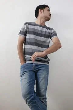 People on grey background 库存照片