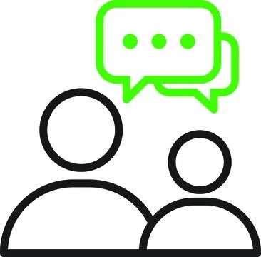 People Group Discussion Chat Stock Illustration