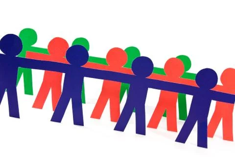 People group doing teamwork Stock Photos