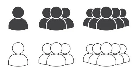 People group icon, Employee vector, Employment worker occupation business 스톡 일러스트