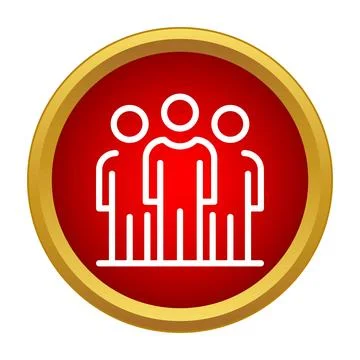 People group icon representing teamwork and community Stock Illustration